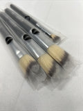 (4) Karity F25 Makeup Powder Angled Blush Face Brushes E 31 Domed Eye Blender