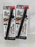 (2) Revlon Leathercraft 152 ColorStay Double End Waterproof Eyeliner COMBINESHIP