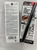 (2) Revlon Leathercraft 152 ColorStay Double End Waterproof Eyeliner COMBINESHIP