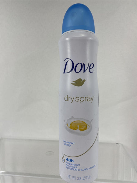 Dove Advanced Care Antiperspirant Deodorant, Dry Spray, Nourished Beauty, 3.8 oz