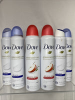 (6) Dove Advanced Care Apple & Original Antiperspirant Deodorant Dry Spray ￼3.8o