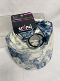Scunci Everyday Active Comfy Stretch sporty Visor Headwrap & Elastics Blue White