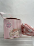 Vintage Cosmetic Co Dolly Bow Make-Up Head Hair Band Pink Polka Dot SPA Terry