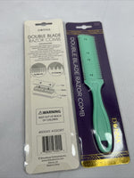 (2) Double Sides Hair Razor Comb Hair Cutting Thinning Trimmer with Blade