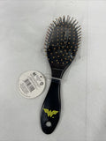 Conair Black Oval Hair Brush Cushion DeTangle￼ ￼wonder Woman DC Comic