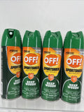(4) OFF! Sportsmen Insect Repellent 6 oz Aerosol 317189 Deep Woods