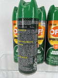 (4) OFF! Sportsmen Insect Repellent 6 oz Aerosol 317189 Deep Woods
