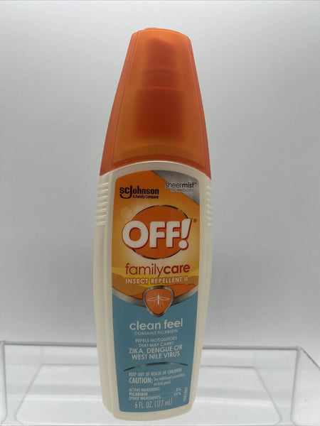OFF! FamilyCare Insect Repellent Clean Feel 6oz COMBINE SHIPPING