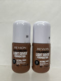(2) Revlon 550 Mocha ColorStay Light Cover Liquid Foundation COMBINE SHIP