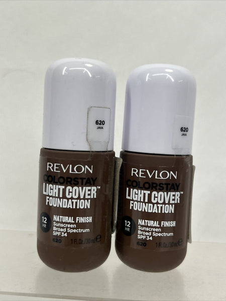 (2) Revlon 620 Java  ColorStay Light Cover Liquid Foundation COMBINE SHIP
