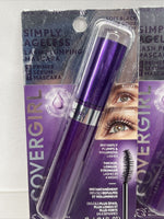 (2) Covergirl 110 SOFT BLACK Simply Ageless Lash Plumping Mascara