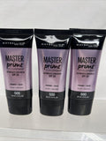 (3)  Maybelline FaceStudio Master Prime Blur + Defend 500 Primer SPF 30