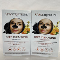 (2) Deep Cleansing Nose Peel - Charcoal Witch Hazel Vitamin C 8ct W/applicator