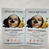 (2) Deep Cleansing Nose Peel - Charcoal Witch Hazel Vitamin C 8ct W/applicator