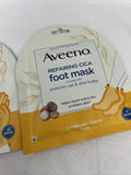 (2) Aveeno Repairing CICA Hand & Foot Mask with Prebiotic Oat Shea Butter 1 Pair