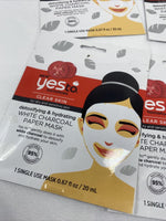 (6) Yes to TomatoesDetoxifying Hydrating white charcoal paper￼ mask