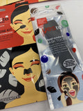 (12) Yes To Tomatoes Clear Detoxifying Charcoal Paper Mask 2 Step Nose Kit Tool