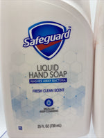 (2) Safeguard Liquid Hand Soap Micellar Deep Cleansing Clean Scent 25oz