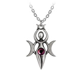 Alchemy Gothic P924 Danu Pendant Necklace God fertility wisdom moon