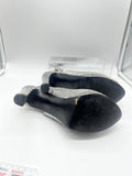 9.5 BCBGeneration Silver Studded Sling Back Sandal 4”+ High Heel Shoe Open Toe
