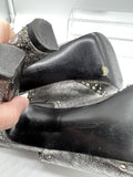9.5 BCBGeneration Silver Studded Sling Back Sandal 4”+ High Heel Shoe Open Toe