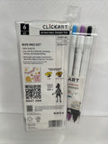 (2) Zebra Click Art Retractable Marker Pen Fine Pink Purple Blue6pk COMBINESHIP