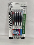 Zebra Pen Z-Grip Flight Ballpoint Pen Bold Point 1.2mm Assorted Colors  5Pk