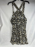 Bisou Bisou Sz 14 Black Leopard Dress Flowy Club Evening Beach Cover
