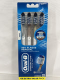 Oral-B CrossAction ALL IN ONE Manual Toothbrush, Soft, 4 count