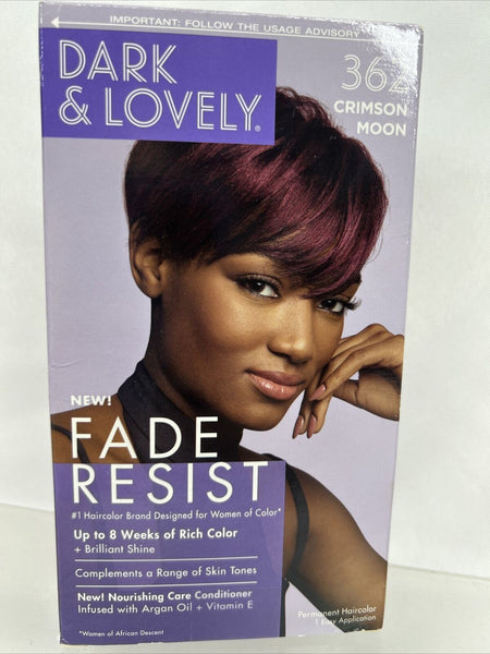 Dark and Lovely 362 Crimson Moon Fade Resist SoftSheen-Carson ￼ Hair Color ￼ L