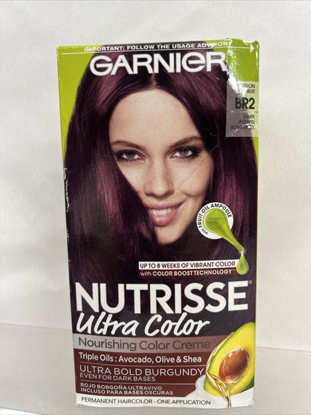 BR2 passion fruit Garnier Nutrisse Dark Intense Burgundy Nourish Hair Color