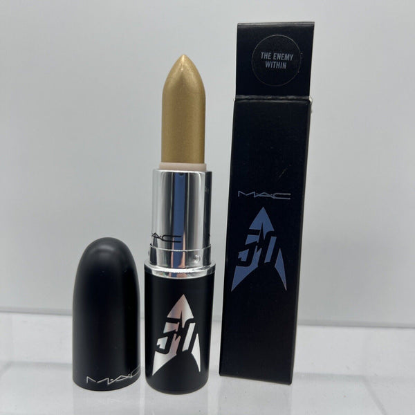 BNIB MAC Star Trek Collection The Enemy Within Champagne Frost Lipstick LE Rare