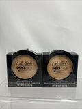 (2) L.A. Girl Pro Face HD Matte Pressed Powder Medium Beige 0.25 oz Makeup KG