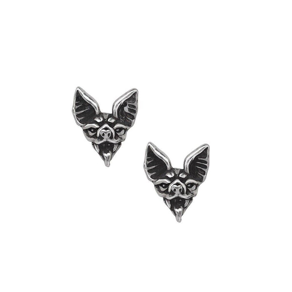 Alchemy Gothic E457 - Cauchemar Earrings Studs Nightmare Demon ￼ Witch Folklore