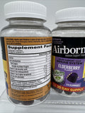 (3) Airborne Elderberry Immune Support Gummies 74 ct 7/23 Vitamin C/D/E/Zinc