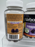 (3) Airborne Elderberry Immune Support Gummies 74 ct 7/23 Vitamin C/D/E/Zinc