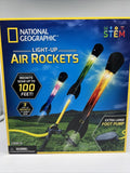 National Geographic Light-Up 3 Air Rocket Educational STEM Toy Foot Pump Propel