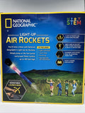 National Geographic Light-Up 3 Air Rocket Educational STEM Toy Foot Pump Propel