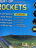National Geographic Light-Up 3 Air Rocket Educational STEM Toy Foot Pump Propel