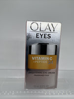 Olay Eyes Brightening Creme Vitamin C Peptide 24 Wrinkle Lines .5oz COMBINE SHIP