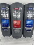 (3) Dove Men + Care Sport Care Deep Clean Exfolliiating Body & Face Scrub 18 OZ
