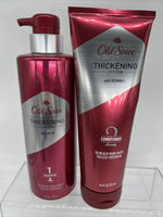 (2)  Old Spice Thickening Shampoo & Conditioner W/ Biotin 17.9oz 10.9oz