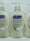 (4)  Softsoap Soothing Clean Aloe Vera Fresh Scent Liquid Hand Soap - 11.25oz Ea