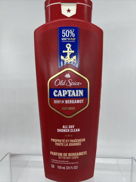 Old Spice Red Collection Body Wash Shower Gel Captain Scent JUMBO SIZE 24oz