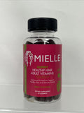 Mielle Gummy Healthy Hair Adult Vitamins with Biotin Berry Flavored 60 Ct