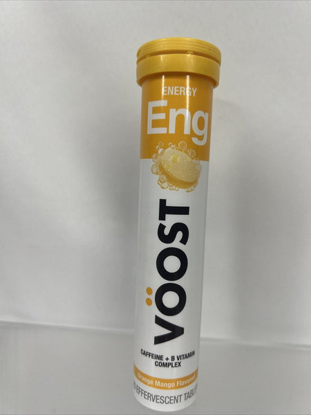 Voost Energy Effervescent Tablet Vitamin Drink Orange Mango 20ct 3/24