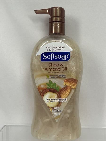 Softsoap SHEA ALMOND OIL Moisturizing Body Wash Body Butter 32 fl oz