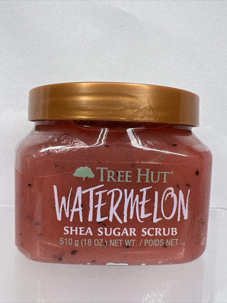 Tree Hut Watermelon Shea Sugar Exfoliating and Hydrating Body Scrub, 18 oz