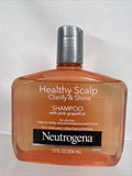 neutrogena Exfoliating Healthy Scalp Clarify Shine Shampoo Oily Hair 12oz