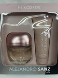 MI ACORDE Alejandro Sanz 2.7oz Fragrance Eau Toilette Perfume Spray & Lotion SET